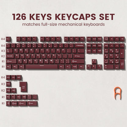 168 Keys Double Shot PBT Keycap Custom Keycap Cherry Profile Keyboard Keycaps for Cherry Gateron MX Switches Gaming Keyboard