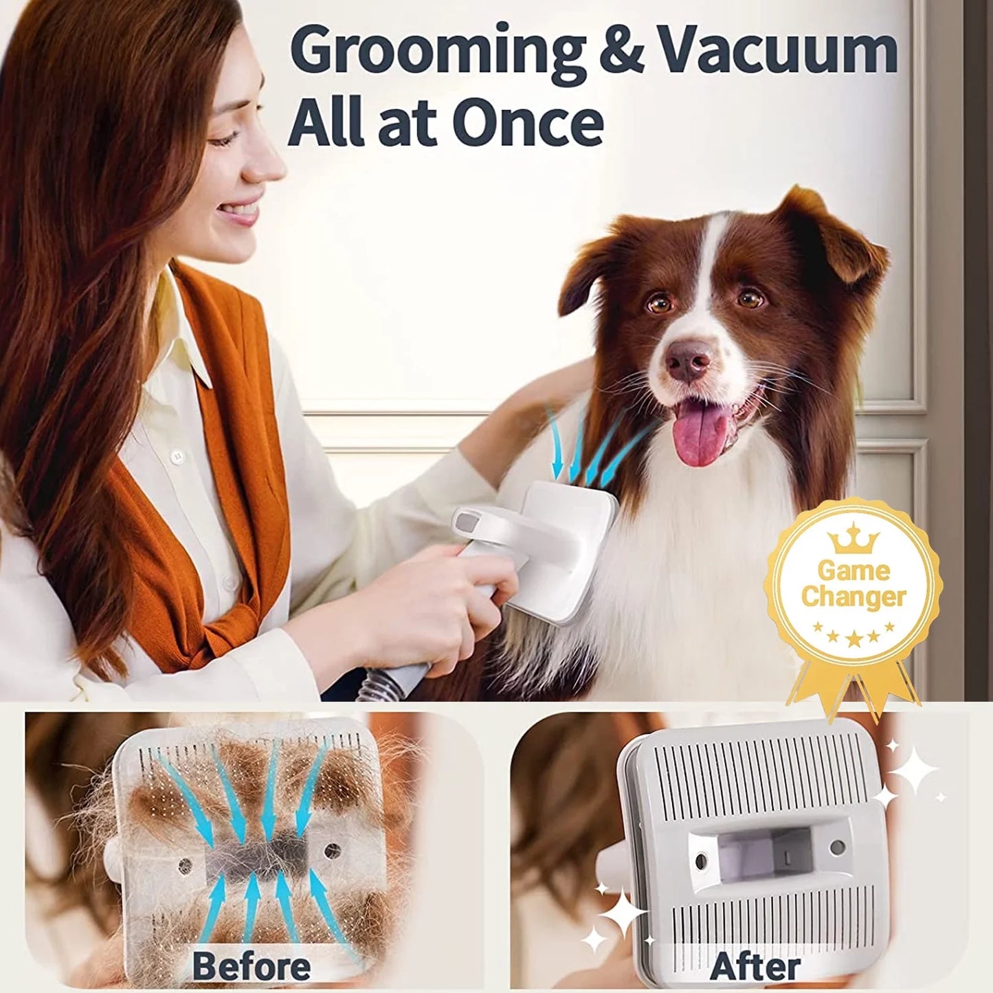 LM2 Dog Grooming Kit Replacement Accessories - Filter + Sponge